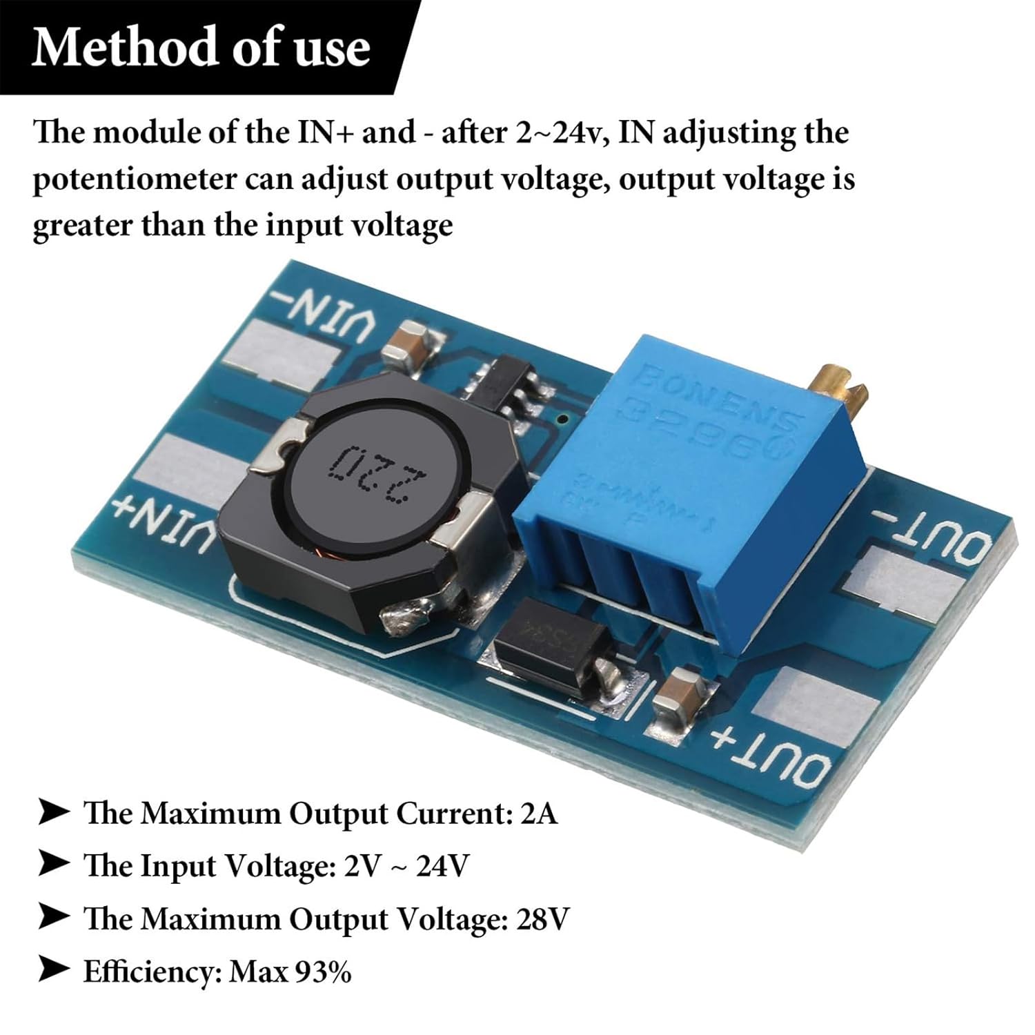 DC-DC Converter 22-Pack: 10 LM2596 Buck + 10 Boost + 2 LED-Display Buck Modules (3.2-40V Input / 1.25-37V Output)