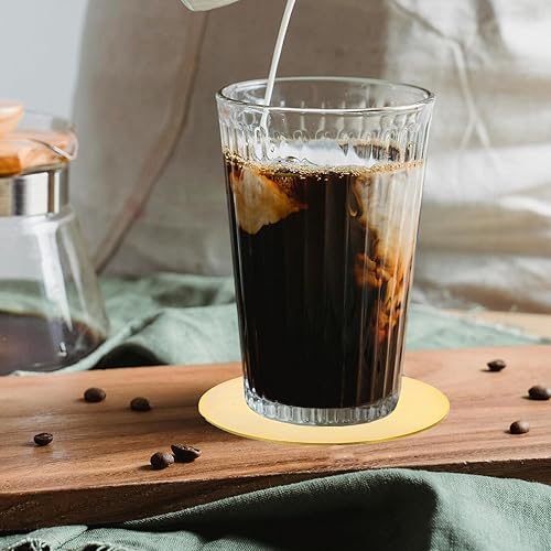 Miniatura 6 de 2pcs Retro Vinyl Record Coasters for Drinks Nonslip Cup Mats Unique Music Accessories for Coffee Tables and Home Office Decor