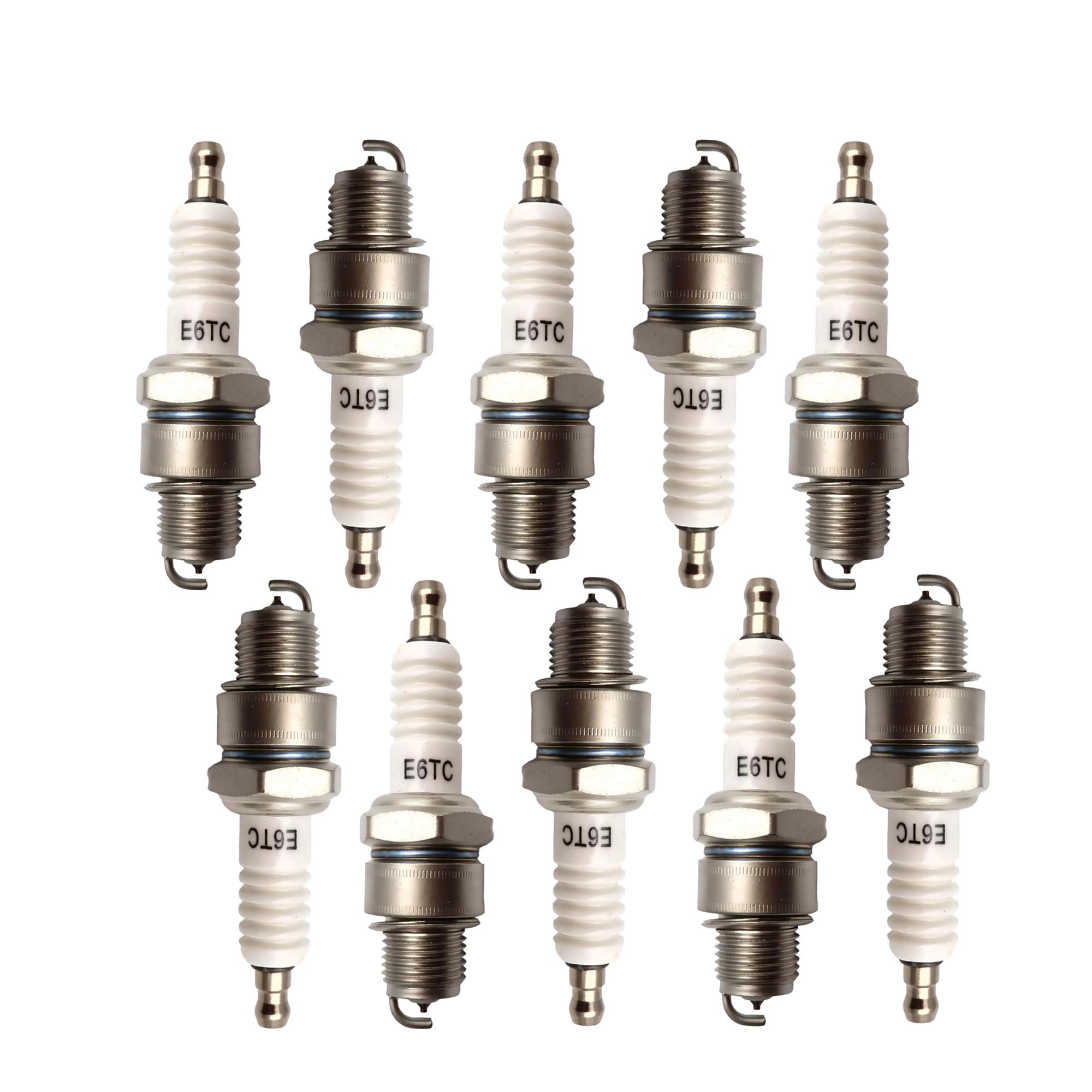 2 uds bujía E6TC for Motor de 2 Tiempos 49cc-80cc Bicicleta motorizada PW50 PY50 50 Pit Dirt Bike | 10pc