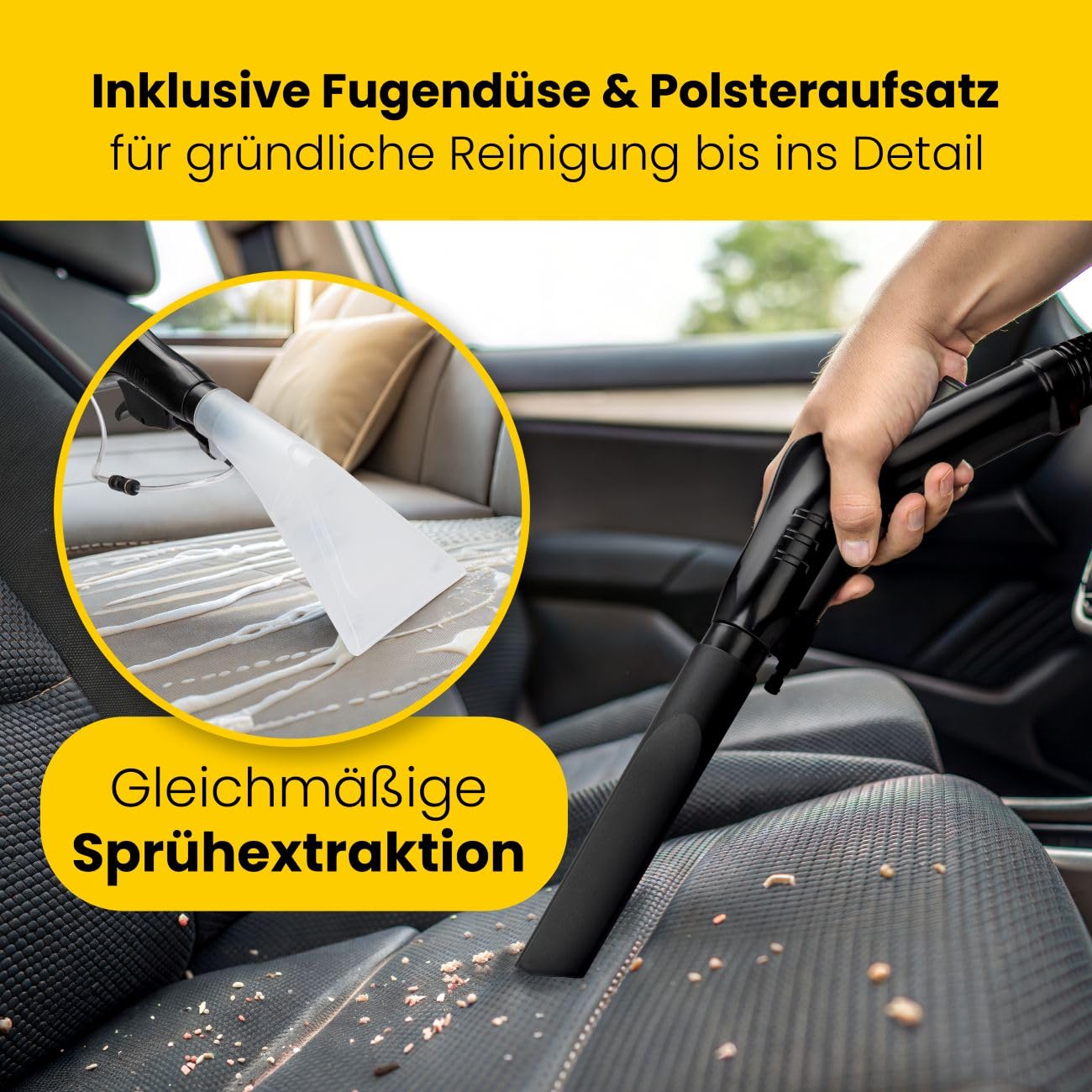 Clatronic® Nass Trockensauger | mit Gebläse- und Shampoofunktion | 1200W | Tank 20L | perfekt für Auto, Teppich, Sofa und Böden | inkl. Zubehör | Nasssauger | Nass- & Trockensauger | BSS 1309