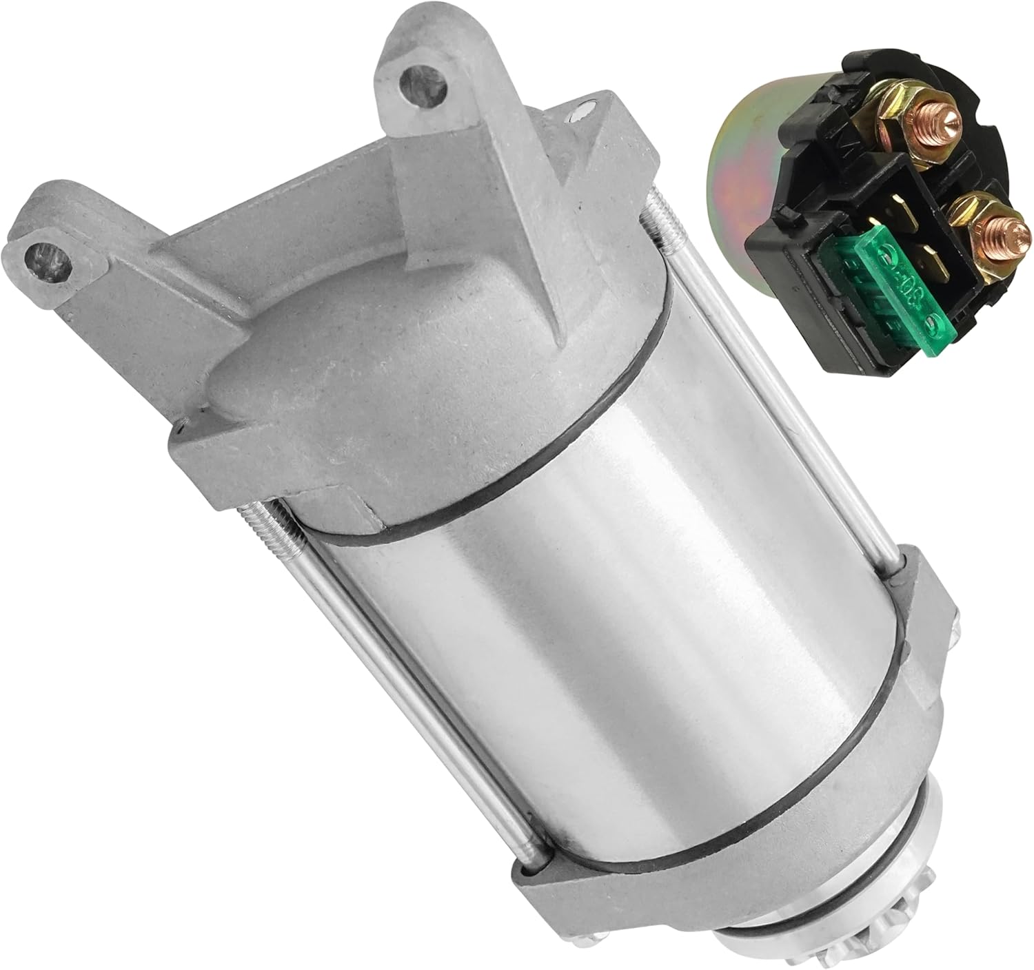 Caltric Starter & Solenoid Relay Compatible With Kawasaki EN500 Vulcan 500 1990-1996 / EX500 Ninja 500 1988-2009