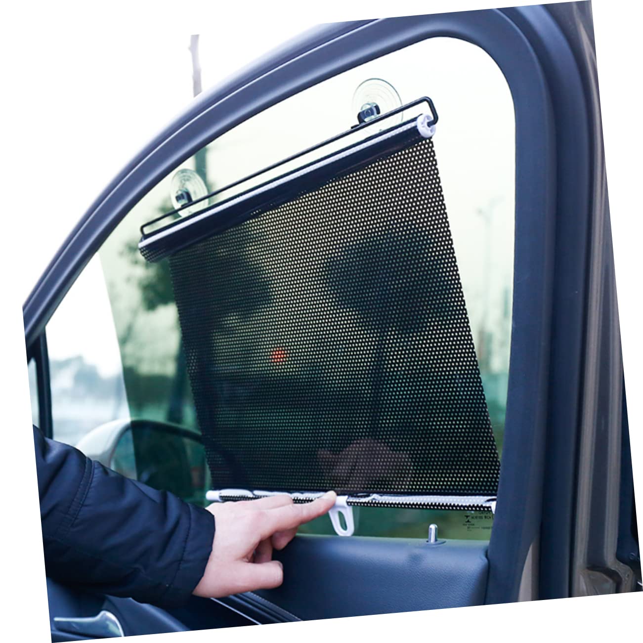 PACKOVE Car Sunshade Curtain Retractable Roller 50x125cm Car Window Tint Privacy Shade for Side Window