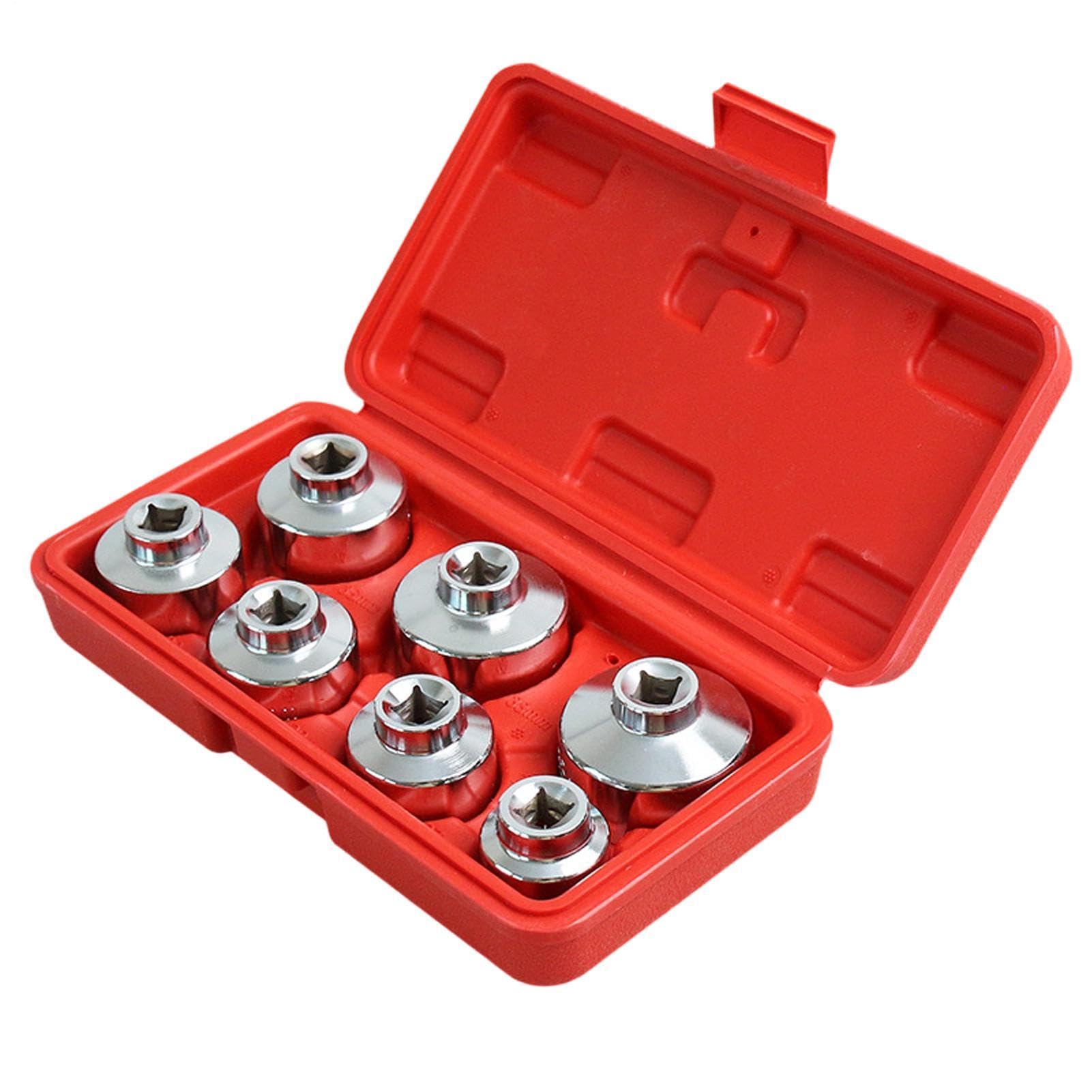 Ölfilterschlüssel Werkzeug 3/8 Antrieb Universal Heavy Duty Rutschfest | Auto-Ölfilter-Entfernungsbuchse für Auto, LKW, SUV, Wohnmobil, Motorrad, Mechaniker, Männer, Vater, Freund