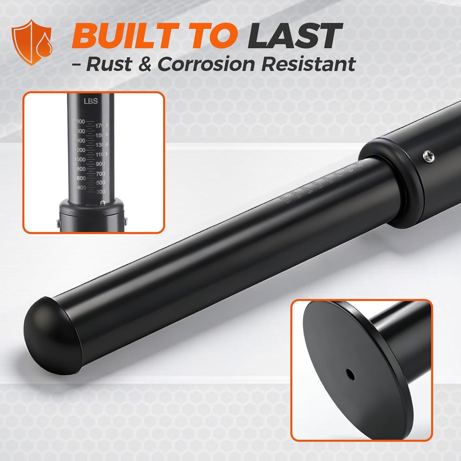 Trailer Tongue Weight Scale, 1800 lbs -816kg Capacity A-Frame Jack, Heavy-Duty Steel, No External Truck Scale Fees for RV, Boat & Travel Trailers