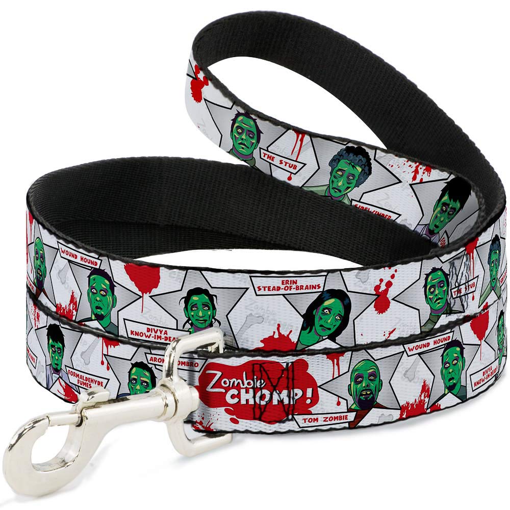 Laisse pour chien Zombie Chomp de 1,8 m de long et 1,3 cm de large pour balade