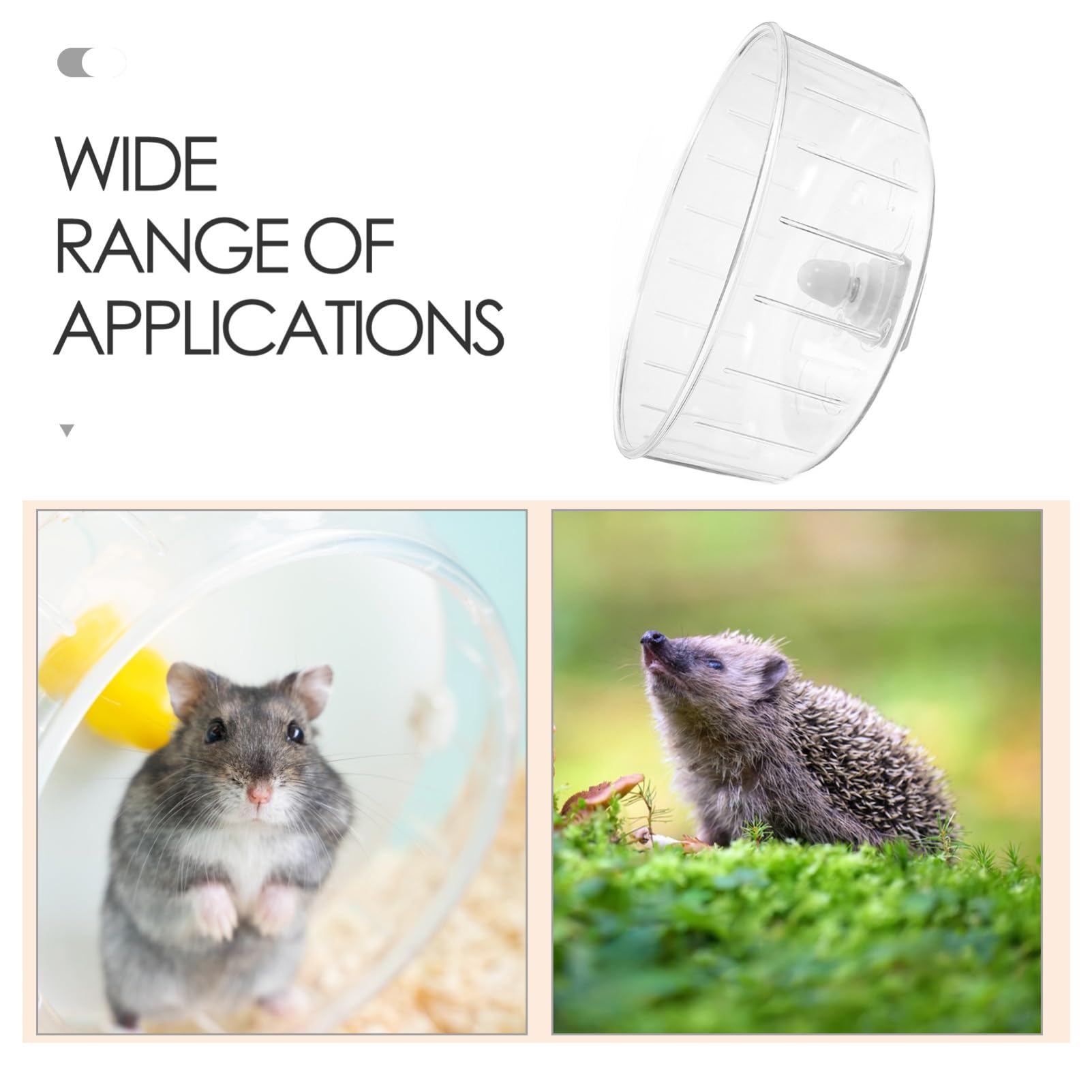 BELLIFFY Small Animal Wheels Hedgehog Rat Toy Accessory Cage Chinchilla Supply Exercising Wheel