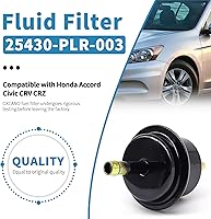 Vista 3 de Filtro de líquido de transmisión automática ATF 25430-PLR-003 044-0382 compatible con Honda Accord Civic CRV CRZ Element Fit Insight Odyssey