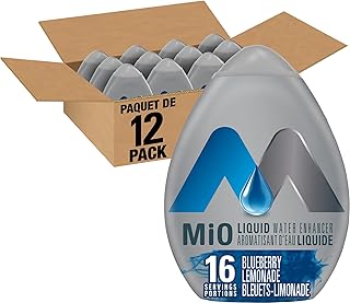 MiO Blueberry Lemonade Liquid Water Enhancer, 48ml/1.62oz,(12 pk) (Imported from Canada)