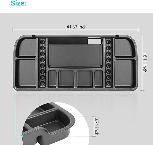 Miniatura 8 de 10L0L Bandeja de almacenamiento debajo del asiento para Yamaha G29 Drive 2, EZGO TXT, 2008 en adelante EZGO RXV, Club Car Precedent, Club Car DS,