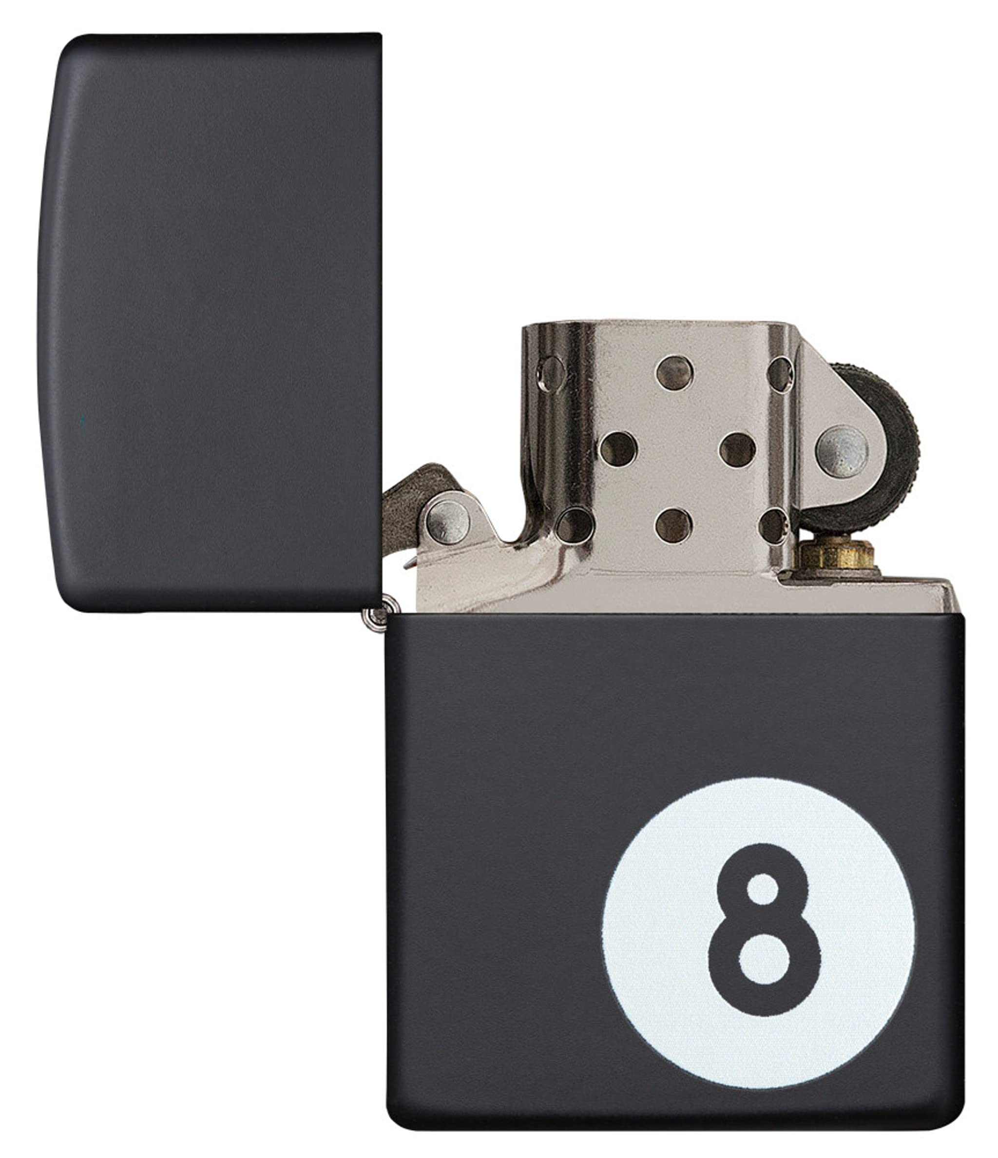 Amazon.com: Zippo Eight Ball Pocket Lighter, Black Matte : Health