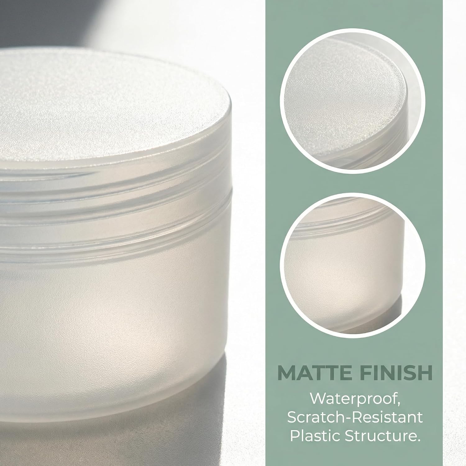 3Pcs Small Round Plastic Containers with Lids Clear Frosted Cylinder Storage Boxes Stackable Bead Container Box for Beads Jewelry Makeup Gems and Small Items 2.6"x1"