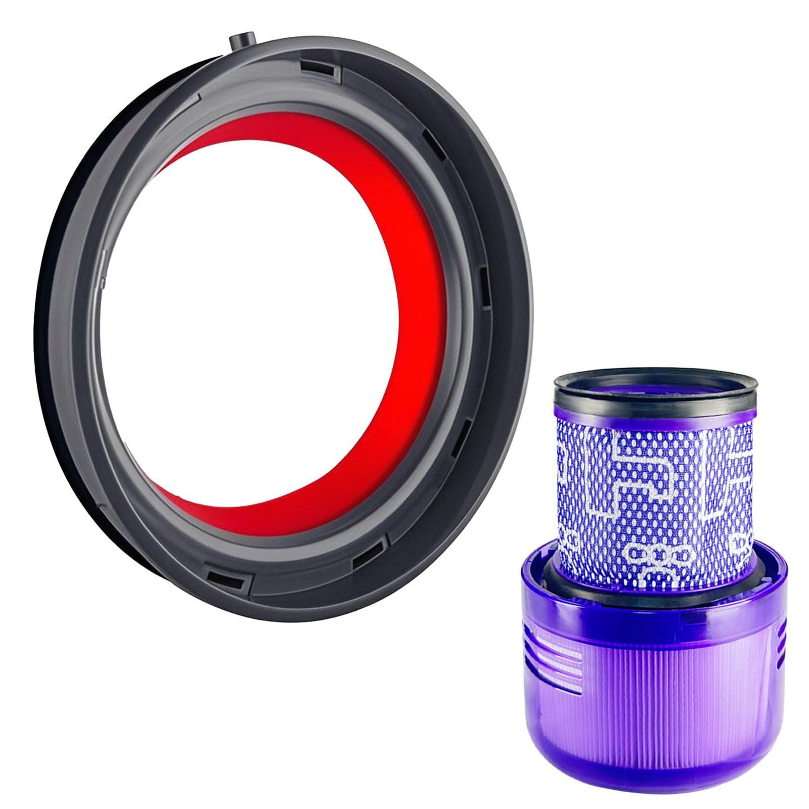 ZPSOX Dust Bin Canister Ring + Filter Replacement Parts Compatible with Dyson V11 V15 Vacuum Cleaner Part,T8 Screwdriver + Sealing Ring Replacement for Dyson V15, Accessories Attachment for V11