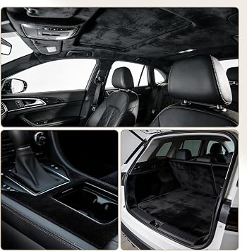 Storystore Foam Backed Suede Headliner Fabric, 98 L x 60 W Car Roof Liner