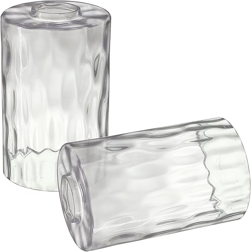 Miniatura 3 de Paquete de 2 pantallas de vidrio de repuesto solamente, cuerda de agua cilíndrica de 1-58 pulgadas, 4.3 pulgadas de profundidad x 4.3 pulgadas de