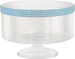 Amscan Large Trifle Container w/Gems, Blue