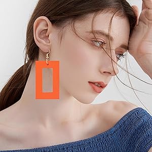 GELVTIC Leather Earrings for Women, Dangle Earrings Drop Lightweight Fashion for Girls, Gifts for Her