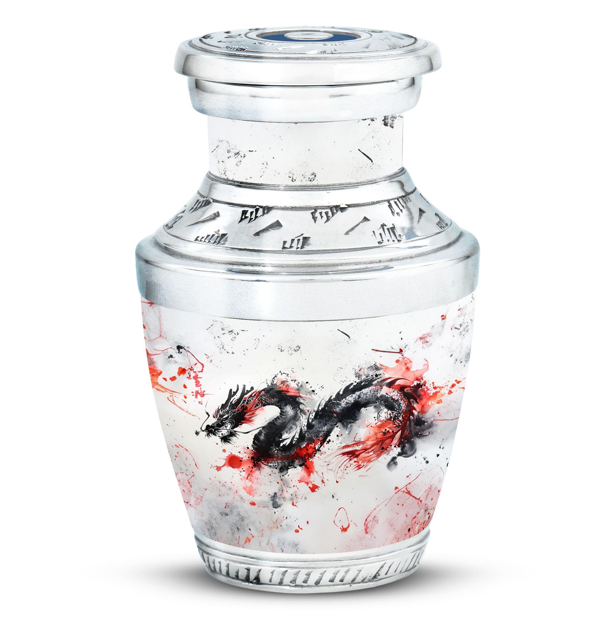 YATHABHISA Dragon Urn, Small Keepsake Urn for Mom & Dad Ashes - Small Ashes Keepsake for Sister - Memorial Burial Urn - Cremation Urns for Adults Male & Female - Pack of 1 - Decorative Urns