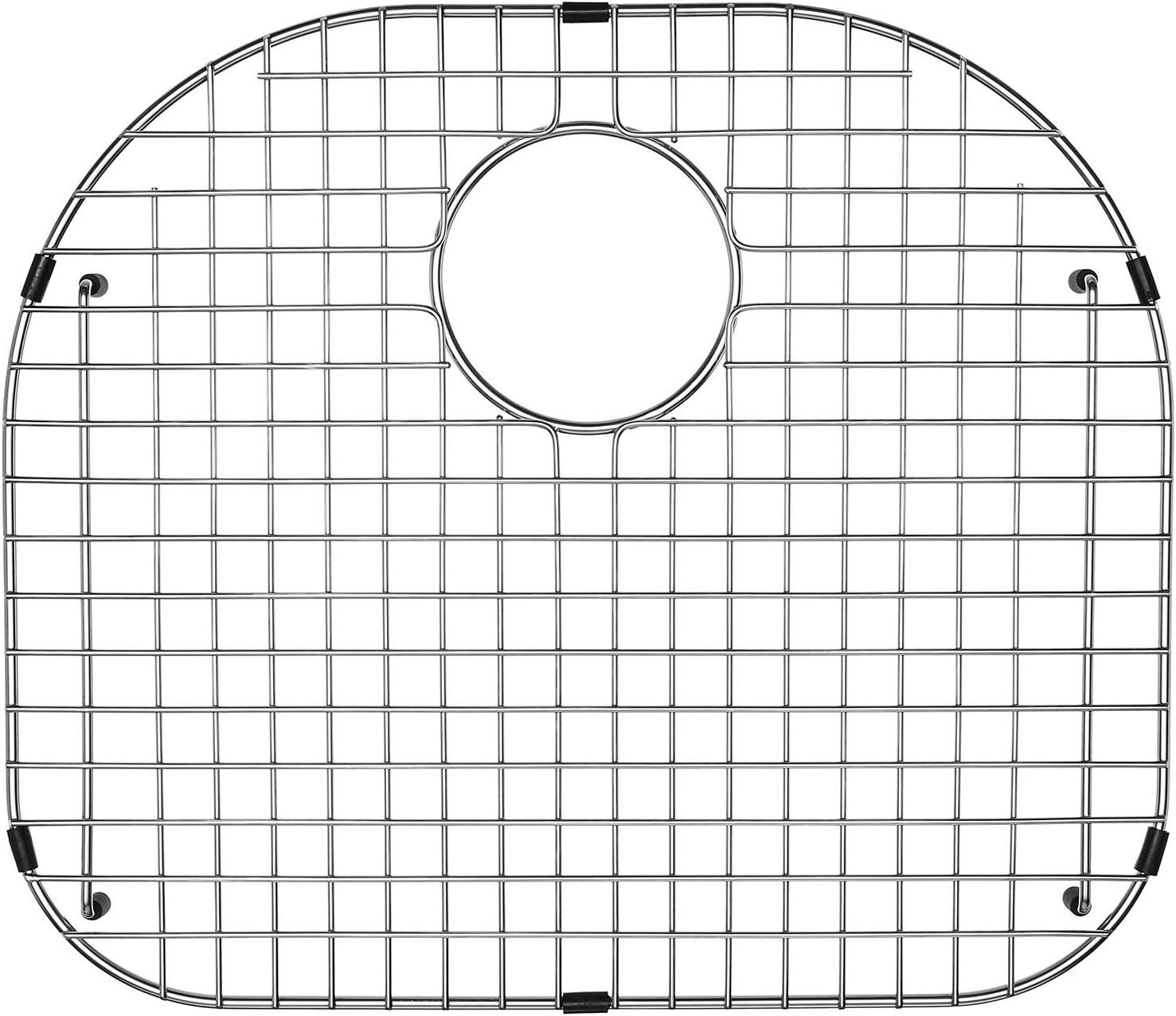 Serene Valley Sink Protector and Kitchen Sink Bottom Grid NDG2421, 304 Premium Stainless Steel, dim 19 3/8" x 16 3/4"