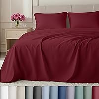 Vista 15 de California Design Den - Juego de sábanas suaves como la seda, 3 piezas de 800 hilos, 100 % algodón, con sábana bajera duradera de esquinas Blanco