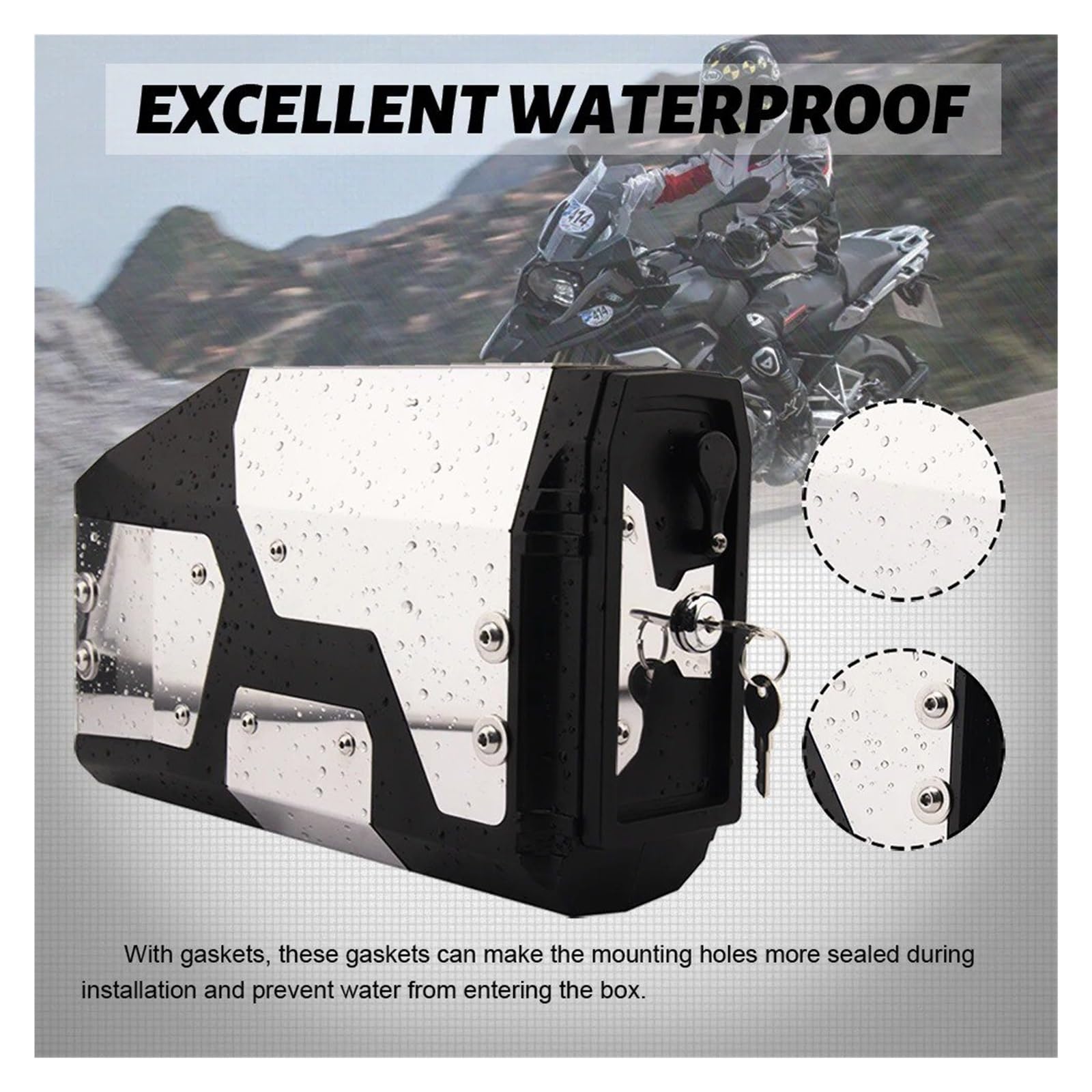 Mochila para Motocicleta para R1300GS para R1250GS LC para R1200GS R 1200 GS R 1250 GS F750GS F850GS Aventura Caja Herramientas 4.2 L Accesorios Caja Herramientas Bolsa de Moto