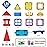 MAGBLOCK Magnetic Tiles Building Blocks 130 Pcs Magnet Tiles for Kids Ages 4-8 Magnetic Toys for Boys and Girls Ages 8-10