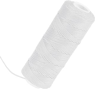 White Mason Line 300 Feet #18 Braided Nylon Twine for Masonry, Construction, Gardening & DIY Projects - Masonry Tools Construction String