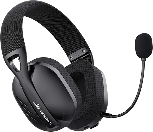 Perspectiva lateral direita do headset Havit Fuxi-H3 evidenciando a marcação de lado e textura interna.