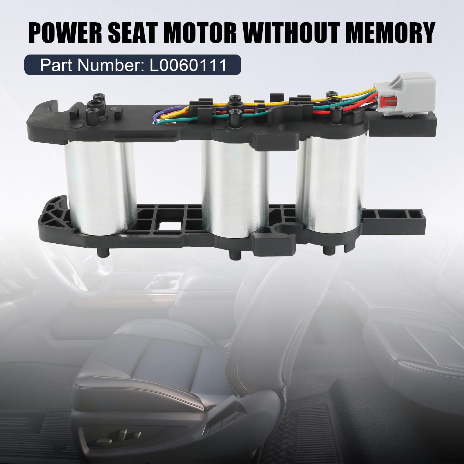 Motor de asiento eléctrico de 6 u 8 vías sin memoria compatible con Chevy Silverado Suburban Tahoe Avalanche GMC Sierra Yukon Cadillac Escalade 2007-2014 Reemplaza # L0060111