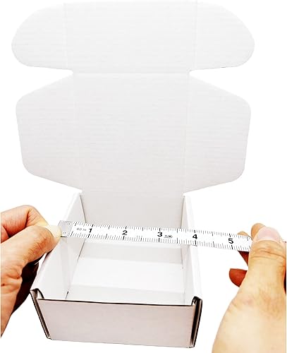 Miniatura 4 de Caja Blanca Pequeña 4 x 4 x 2 Pulgadas Paquete de 50 Cajas Reciclables de Cartón Corrugado para Envío de Regalos Almacenamiento Embalaje Empresarial