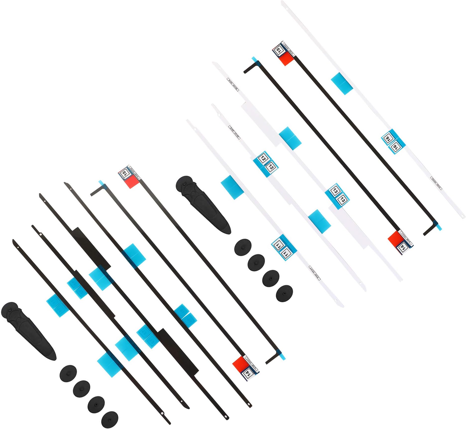 LCD Adhesive Strip Kit (2 Sets), KKDAO LCD Screen Display Strips Stickers Replacement Tools + 2 Opening Wheel Tools, iMac (27-inch, Late 2012/2013/2014/2015) 2012-2019 A1419