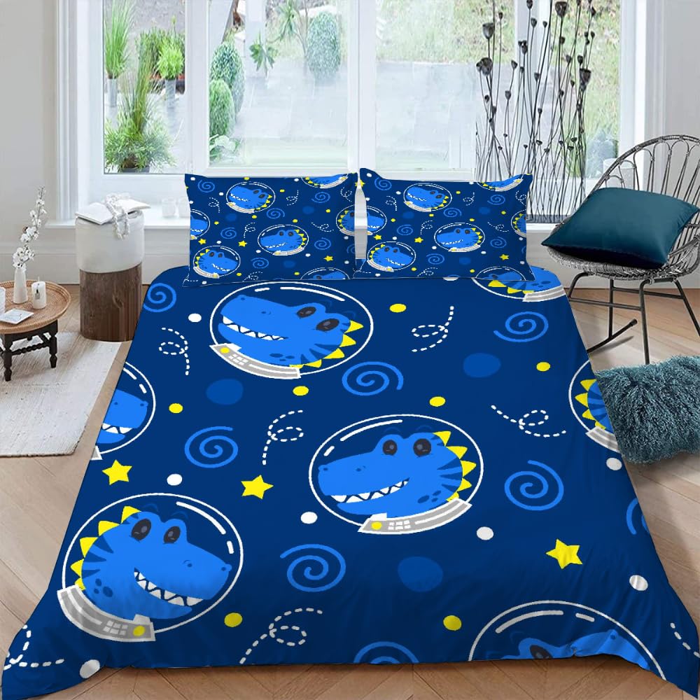 Parure de lit 3D crocodile avec housse de couette 220x240 en microfibre imprimée 3 pièces
