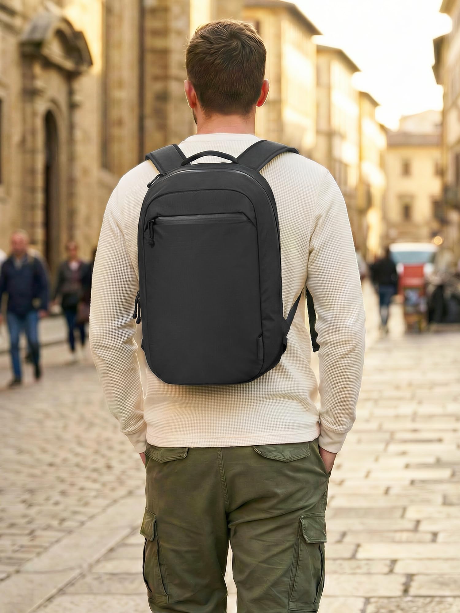 ALPAKA Essential Backpack 16L – Lekki Plecak na Laptopa | Dla laptopów 16-calowych, wewnętrzna kieszeń na butelkę, wodoodporny Axoflux 210D, idealny do pracy i podróży