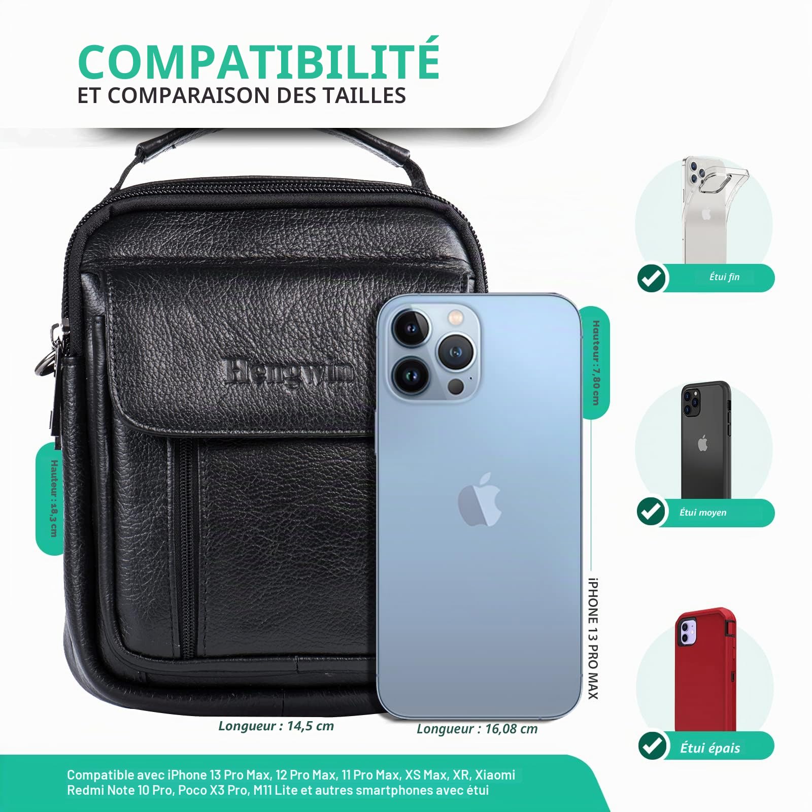 Cuir Étui à clip ceinture pour Galaxy S25 S24 S23 Ultra S25+ S22 S9 S8 Plus, Ceinture Porte-téléphone avec Loop pour iPhone 16 15 14 13 12 11 Pro Max XR 7 8 6s Plus