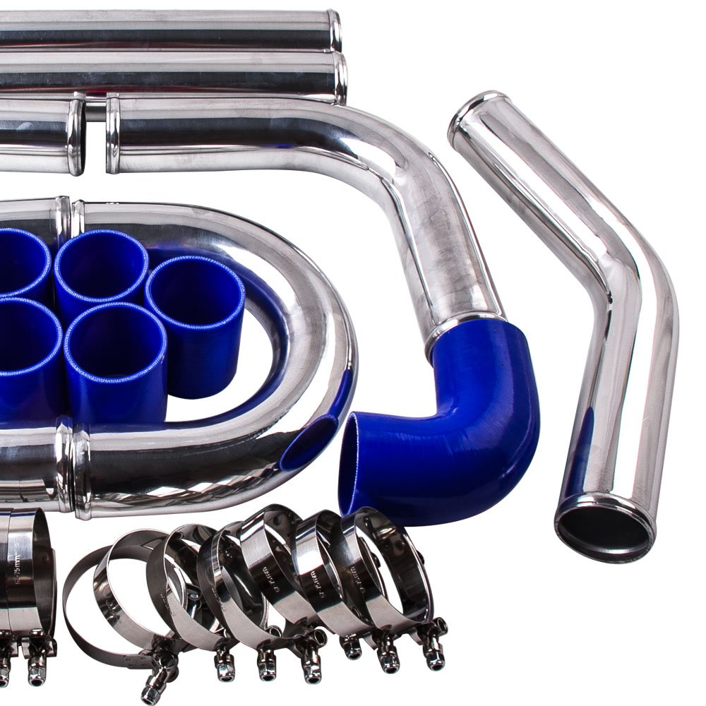 maXpeedingrods 2,5 pollici, 64 mm, in alluminio, universale, kit per tubazioni turbo
