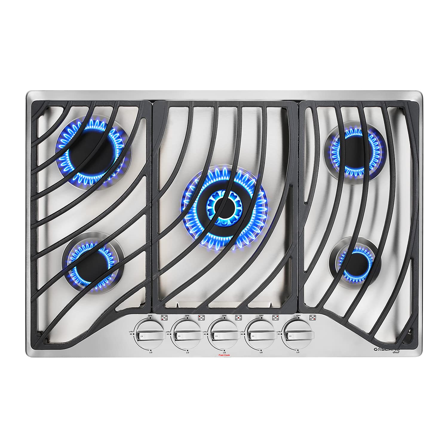 Buy Cooktop, LAND Chef GH1305SF 30 Inch Stovetop, 5 Burners Countertop