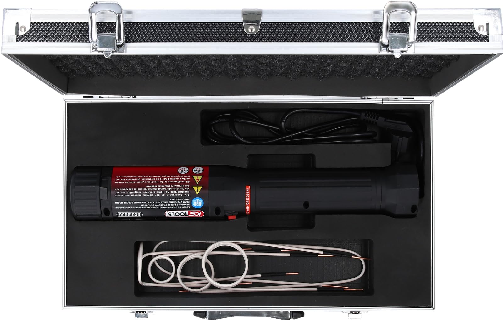KS Tools 500.8605 Induktions-Heizpistolen-Satz 1000W mit Schnellverriegelung, 6-tlg