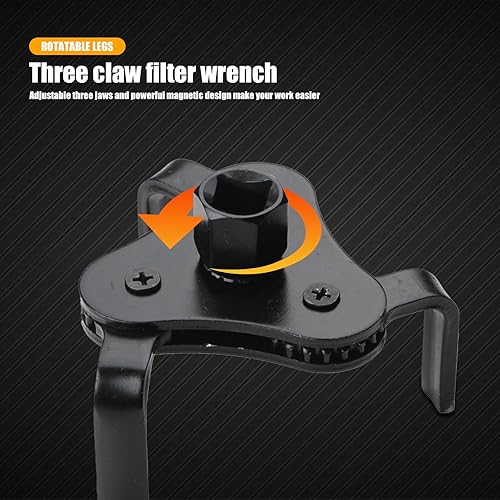 Miniatura 3 de Pack-1 - Llave de mandíbula para automóvil, herramienta de extracción de filtro de aceite de acero, herramientas de mantenimiento automotriz, llave