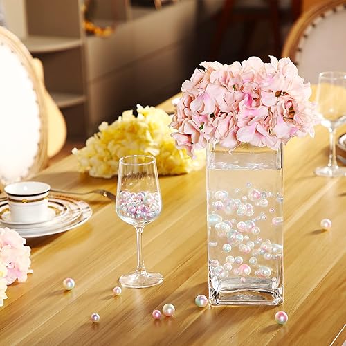 Miniatura 5 de 150 cuentas de maquillaje para florero, sin agujero, cuentas de perlas brillantes, tamaños mixtos, perlas redondas para florero, decoración de boda,