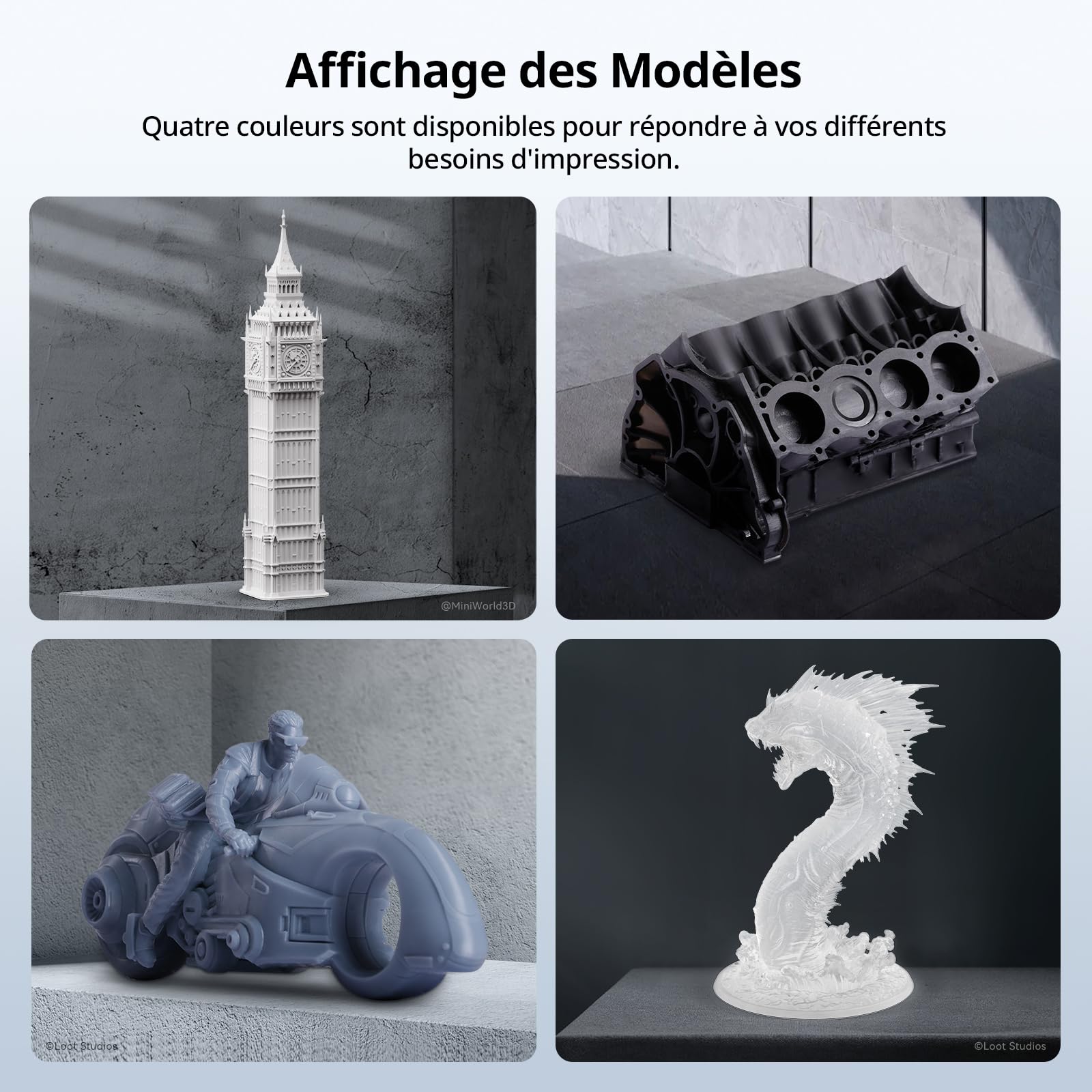 ANYCUBIC Résine Haute Vitesse 2.0 pour Imprimante 3D, Résine 3D Haute Activité, Faible Viscosité, Impression Ultra-Rapide avec l'imprimante 3D Anycubic Photon Mono M7 Pro(170 mm/h), Gris 2KG
