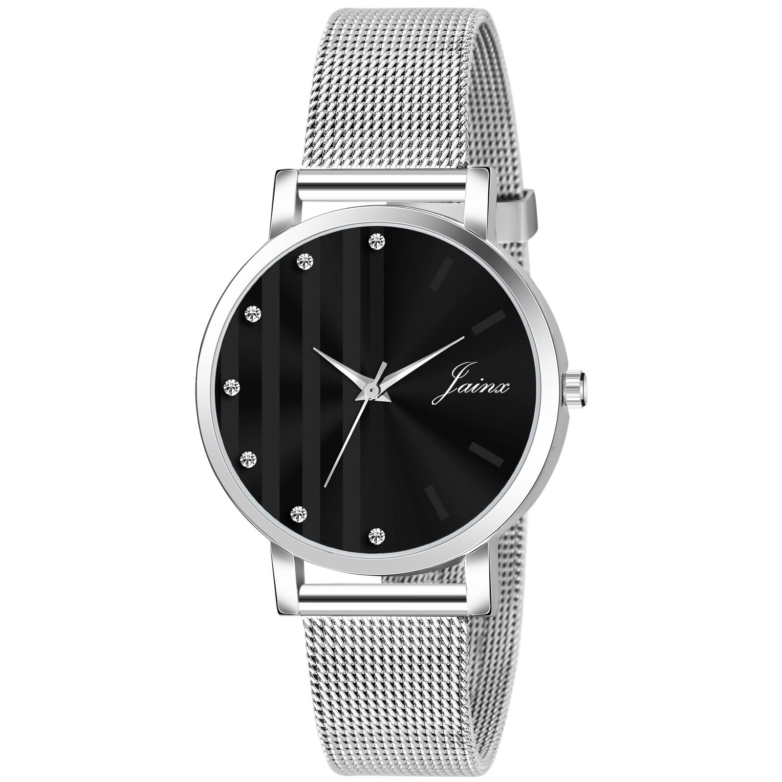 jainx Black Dial Mesh Chain Analog Wrist Watch for Women - JW689 (B09VC778FR) Amazon Price History, Amazon Price Tracker