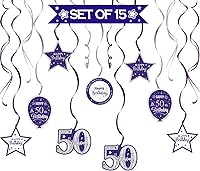 Vista 315 de Juego de decoraciones para fiesta de cumpleaños número 16, serpentinas moradas con soporte de globo de mesa morado, decoraciones de fiesta