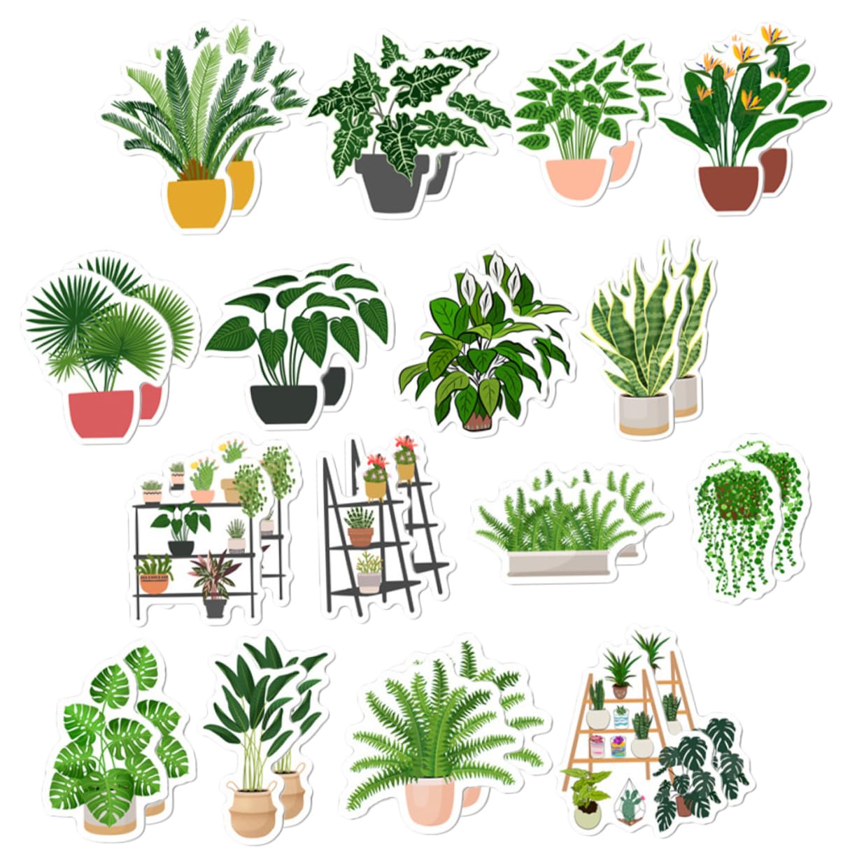 HANABASS 3 Ensembles Magnets Décoratifs pour Réfrigérateur Forme De Plantes Autocollants De Bonsai pour Décoration De Cuisine Et Murale Aimants Magnétiques Pratiques Et 32 Pièces * 3