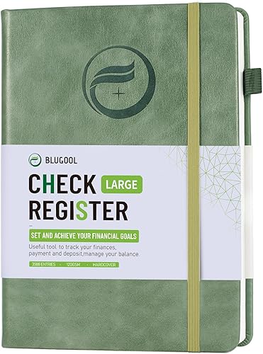Vista 29 de Registros de cheques para chequera personal, registro Blugool de cheques con registros de cheques y transacciones, libro de registro de contabilidad