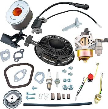 HZ Carburetor Recoil Starter Assembly Tune Up Kit for Honda GX160 GX200 GX120 GX140 Engine