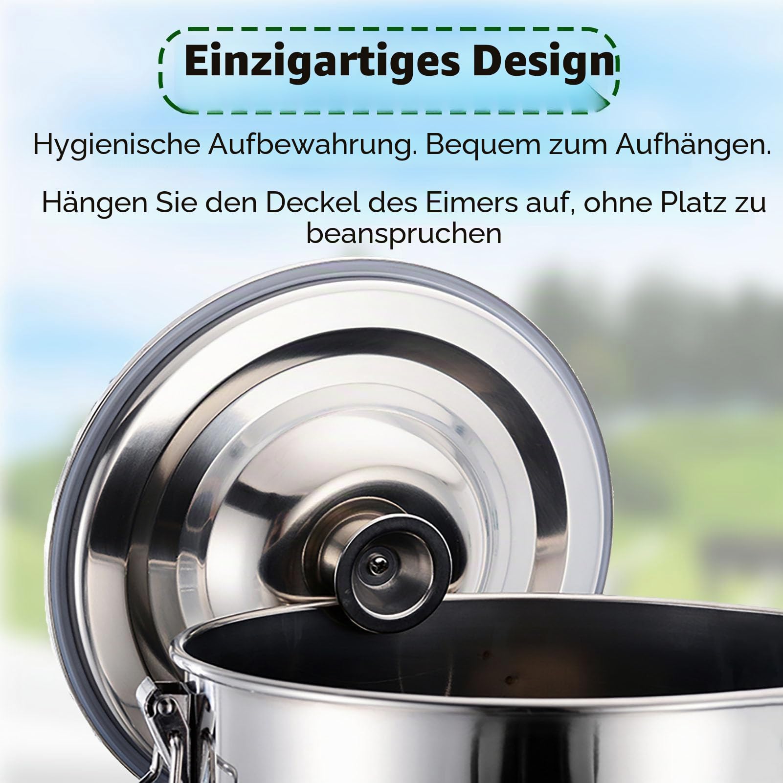 Adima Edelstahl Luftdichte Milchkanne Mit Deckel Und Hahn Rostfreier Stahl Milcheimer Wein-Eimer Ölfass Tee-Kanister Isolierkanne Für Milch Wein Flüssigkeit Vorratsbehälter, Silber 5L/9L/14L/18L,5L