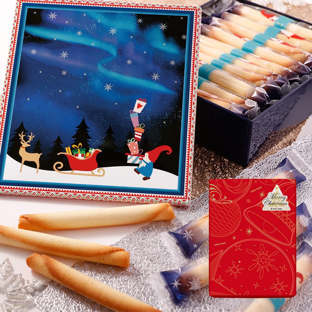 Amazon クリスマス お歳暮 ギフト スイーツ ヨックモック プレゼント Yokumoku お菓子 御歳暮 洋菓子 詰め合わせ シガール クリスマスデザイン 本入り ヨックモック ケーキ菓子 デニッシュ菓子 通販