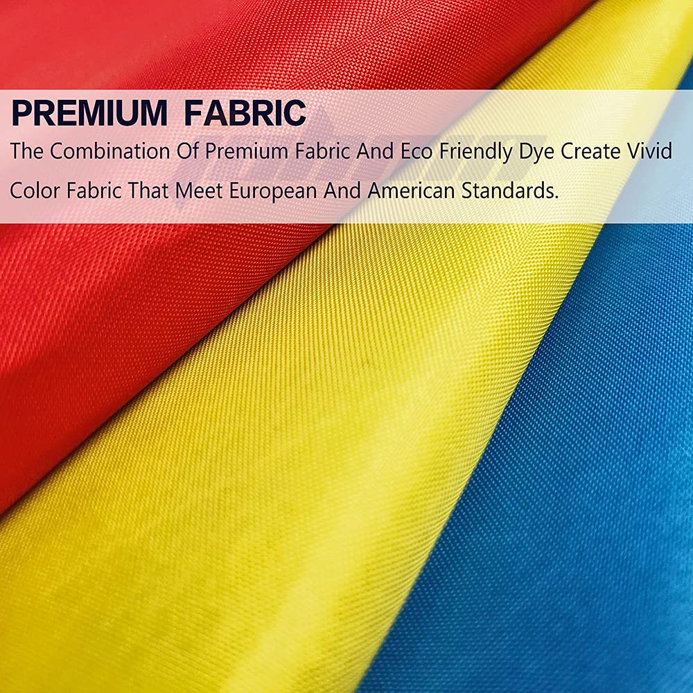 [Gay Pride Bandera] [90X150cm] [Color vivo] [Resistente a la decoloración UV] [Encabezado de lienzo] [Doble costura] [Ojales de latón gruesos] [Bandera del arco iris]