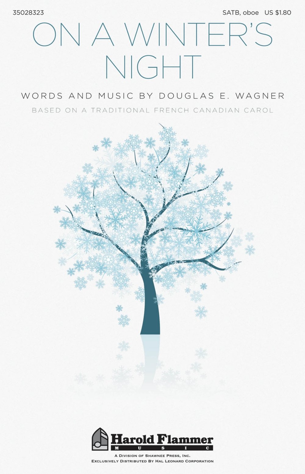 Partition SATB On a Winter's Night pour déchiffrage rapide en chorale