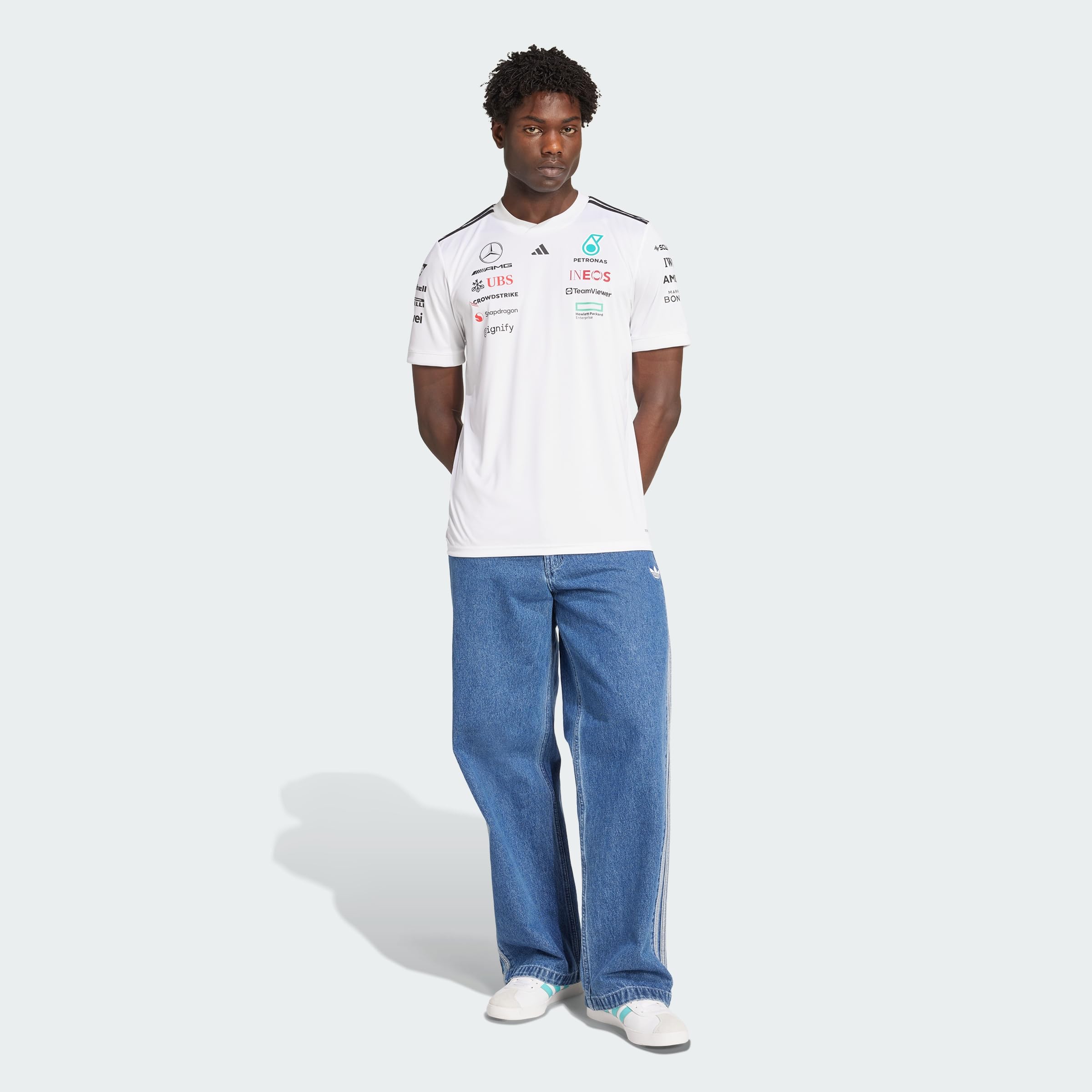 adidas Men's Camiseta Mercedes - AMG Petronas Formula One Team Driver — view 7