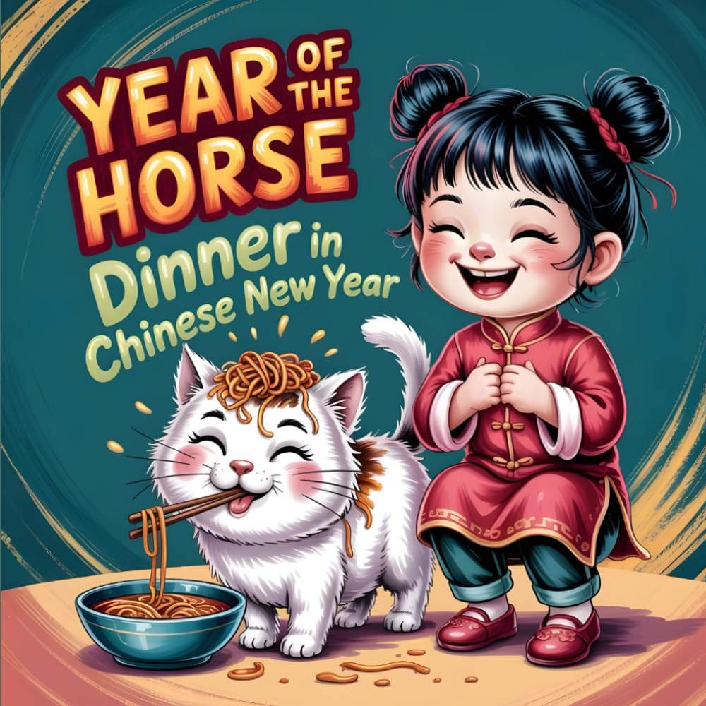 Year of the Horse: Dinner in Chinese New Year book for kids About Family, Friendship, and Lucky A Fun Lunar New Year Story Traditions Educational Chinese Zodiac Picture Books (LUNAR CHINESE NEW YEAR)